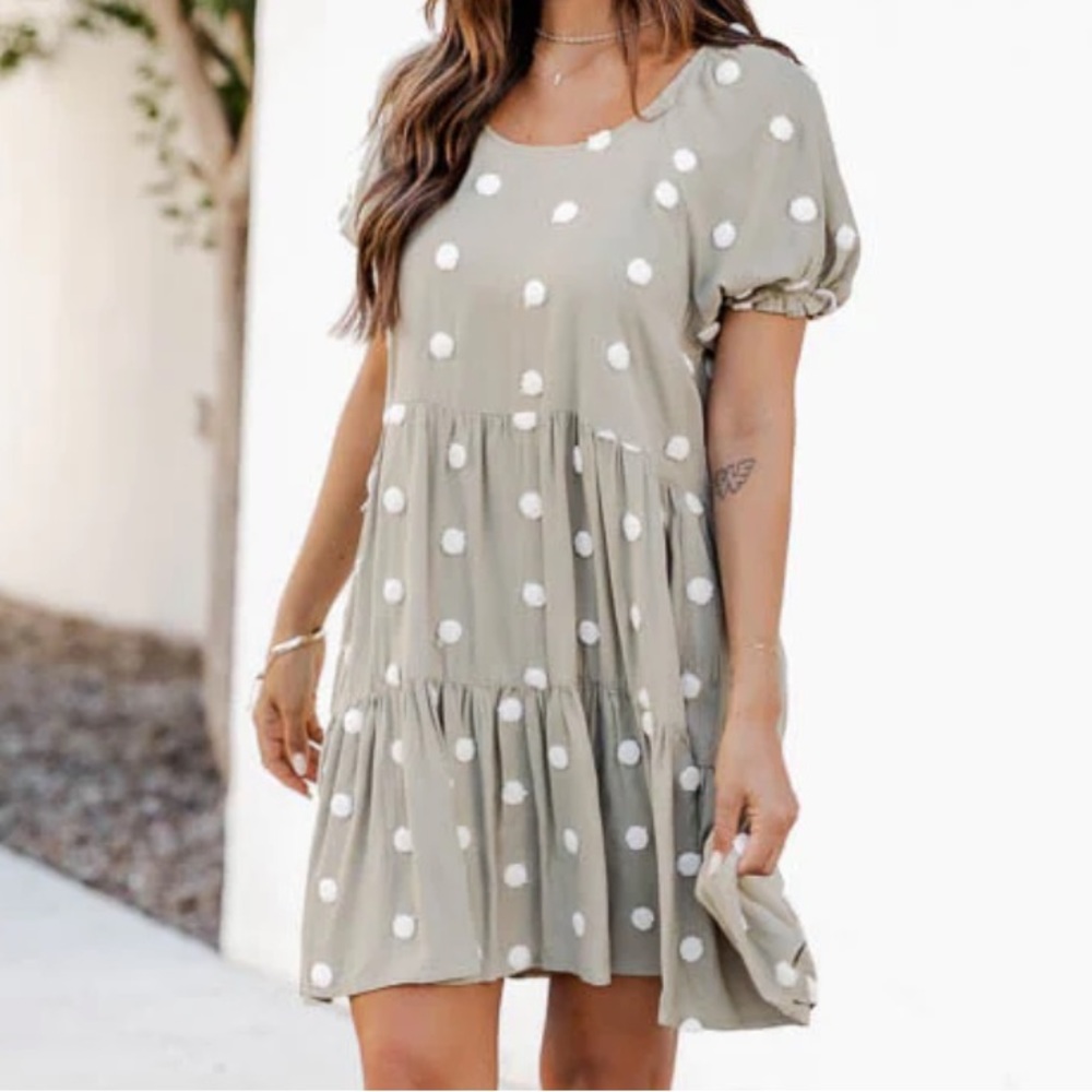 NWT One Last Look Pom Dress Pink Lily